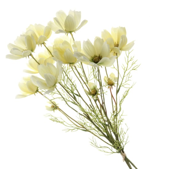 Artificial Coreopsis Bundle Cream 62cm Silk Flowers